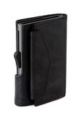 C-Secure Leather Wallet With Coin Holder Black image