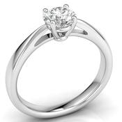 Platinum Brilliant Cut Diamond Solitaire Ring  50pts image
