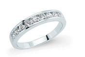 Sterling Silver Channel Set CZ Ring image