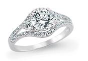 Sterling Silver CZ Fancy Solitaire Ring image