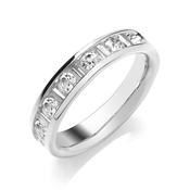 Gold Channel Set Diamond Ring  33pts image