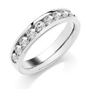 Channel Set Half Band Diamond Ring 15pts image