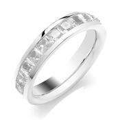 Gold Channel Set Half Band Diamond Ring 40pst image