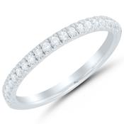 9ct White Gold Claw Set Diamond Ring 25pts image