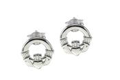 Cailin Sterling Silver Claddagh Earrings image