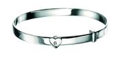 D For Diamonds Bangle With Heart Shape And Centre Diamond image