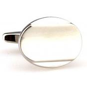 Oval Shaped Polished Finish Cufflinks image