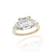 9Ct Yellow Gold Cz Ring image