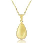 9Ct Yellow Gold Teardrop Pendant image