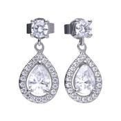 Diamonfire SilverZirconia Teardrop Shape Earrings image