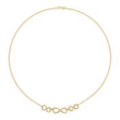 9Ct Yellow Gold Ladies' 18 Inch Triple Infinity Necklet image