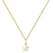 9ct Yellow Gold Ladies Pendant On 16+2 Inch Chain image