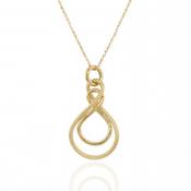 9ct Double Eight Pendant Necklace image