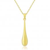 9ct Yellow Gold Drop Pendant Necklace image