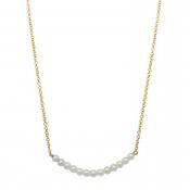 9ct Yellow Gold Culture Pearl Birthstone Necklace image