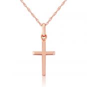 9ct Rose Gold Cross Pendant image