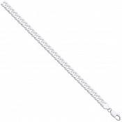 Silver 22inch Flat 8.0mm Curb Chain