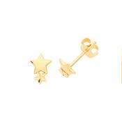 9CT YEL GOLD SHOOTING STAR STUDS image