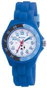 Tikkers Time Teacher Quartz White Dial Blue Plastic Strap Boys Watch image
