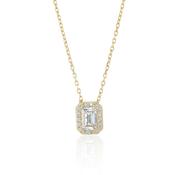 9ct Yellow Gold Cubic Zirconia Necklace image