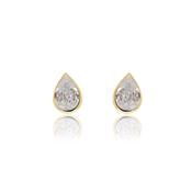 9ct Yellow Gold Pear Shape Stud Earrings image