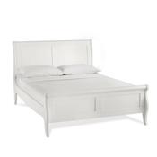 Chanel White Wood Panel Bed image