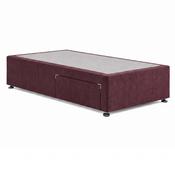 Desire Fabric Divan Base - Burgundy by Respa - 3FT / 1