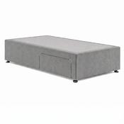 Desire Fabric Divan Base - Grey by Respa - 3' Single / 1