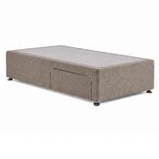 Desire Fabric Divan Base - Light Brown by Respa - 3FT / 1