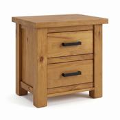 Ailbhe 2 Drawer Oak Bedside Locker image