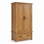 Ailbhe Oak 2 Door Wardrobe with Drawer image