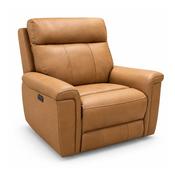Ambrosia Tan Faux Leather Electric Recliner Armchair image