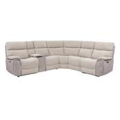 Brighton Beige Two Tone Large Electric Recliner Corner Sofa image