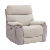 Brighton Beige Two Tone Electric Recliner Armchair image