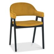 Chambery Weathered Oak Carver Dining Chair - Yellow