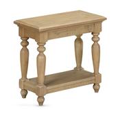 Carmen Rustic Wood Sofa Side Table image