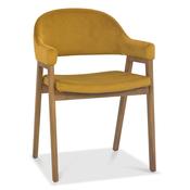 Chambery Curved Back Dining Chair - Yellow image