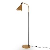 Contemporary Gold &amp; Black Metal Floor Lamp image