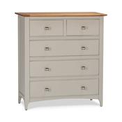 Lagan Two-Tone Grey 5 Drawer Dresser image