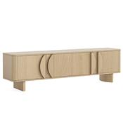 Cordelia Large Oak Media Unit