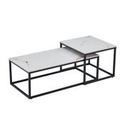 Cormac White Sintered Stone Coffee Table Set image