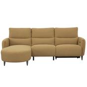 Dutton Yellow Fabric 3 Seater Corner Chaise Sofa image