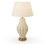 Elegant Cream &amp; Gold Ceramic Table Lamp image