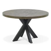 Elliot Weathered Oak Round Dining Table image