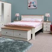 Erne Oak and Ivory Bed Frame image