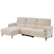 Finara Cream Fabric 3 Seater Corner Chaise Sofa image