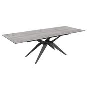 Fiorella Grey Italian Ceramic Extendable Dining Table image