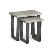Brody Grey Washed Oak Nest of Tables image
