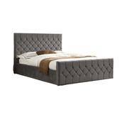 Glenbeigh Grey Velvet Upholstered Bed image
