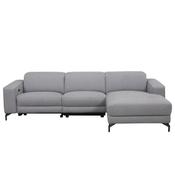 Gates Grey Fabric 3 Seater Chaise Sofa image